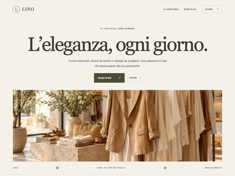 Abbigliamento — Lino