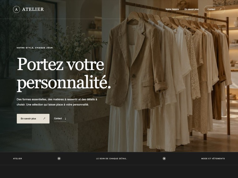 Mode et vêtements — Atelier