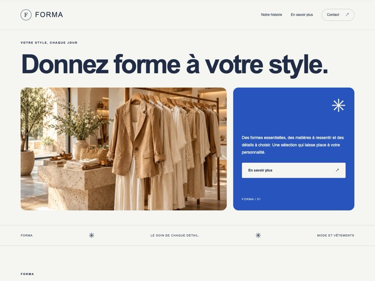 Mode et vêtements — Forma
