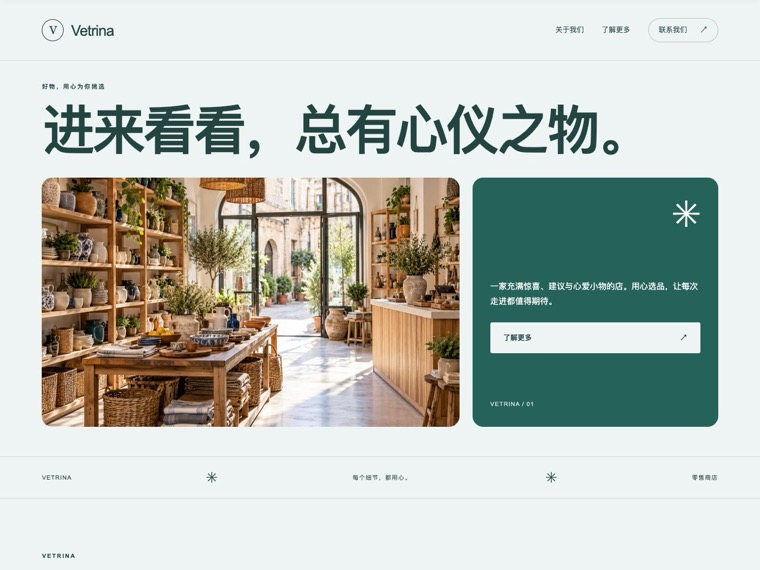 零售商店 — Vetrina