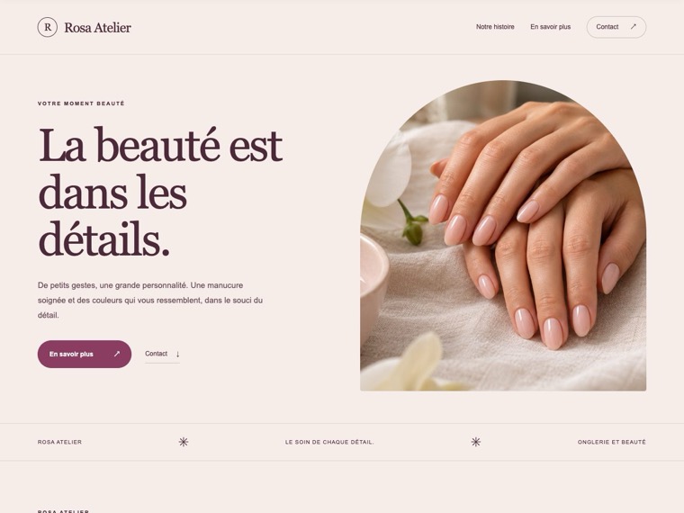 Onglerie et beauté — Rosa Atelier
