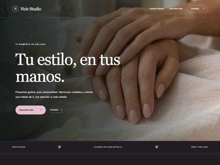 Uñas y belleza — Noir Studio