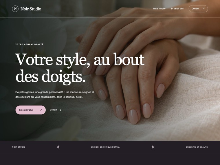 Onglerie et beauté — Noir Studio