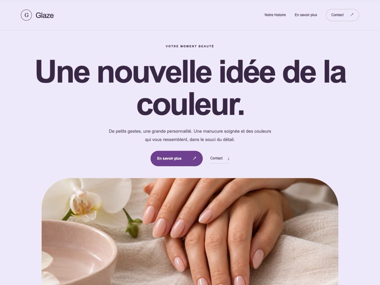 Onglerie et beauté — Glaze