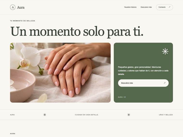Uñas y belleza — Aura