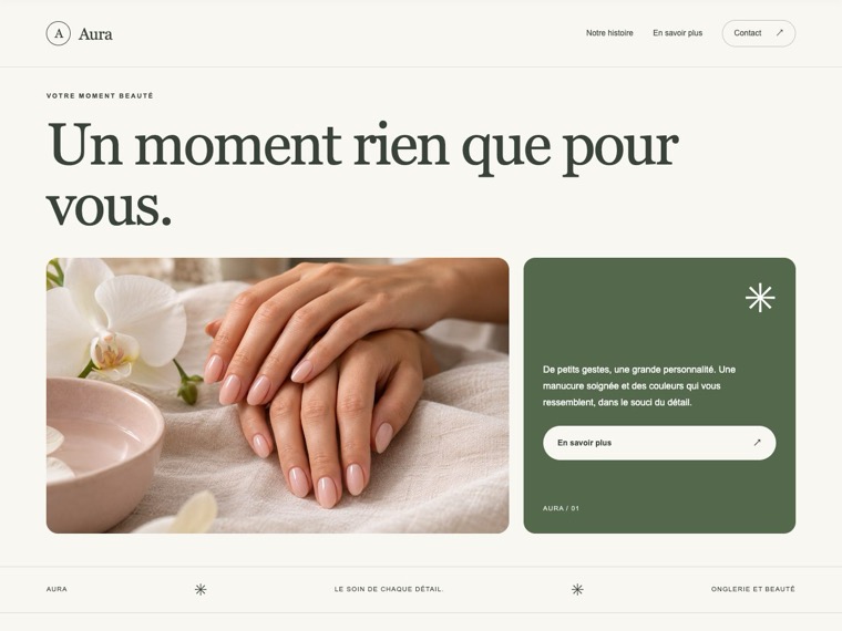 Onglerie et beauté — Aura